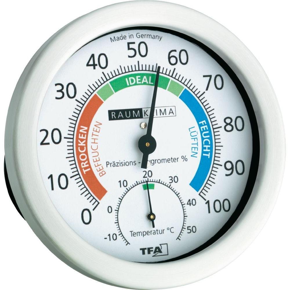 Präzisions Hygrometer Klimakurt Zimmer Thermometer TFA 45.2033 Luftfeuchtigkeit 